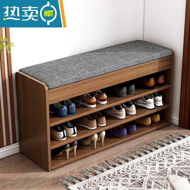 敬平换鞋凳家用门口鞋柜可坐式简约现代入户收纳鞋架凳一体进门穿鞋凳收纳凳高清大图