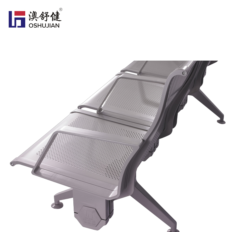 机场椅医院候诊椅公共连排椅高铁车站火车站等候椅 澳舒健 三人位排椅SJ9086-3 张高清大图