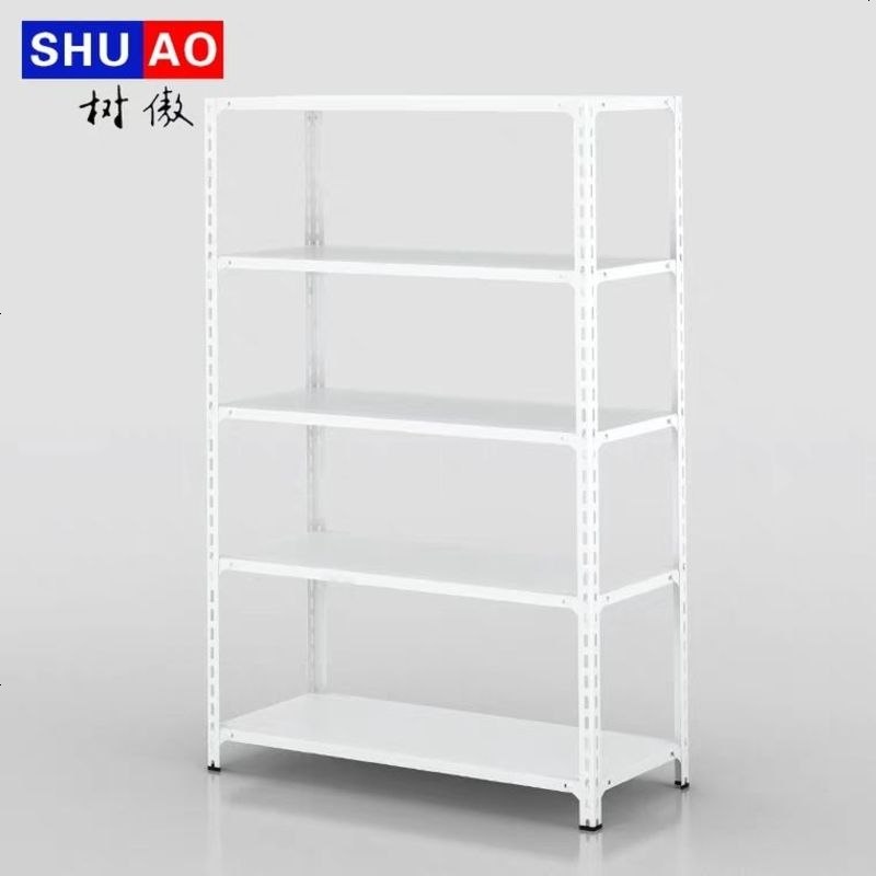 角钢货架多层置物架储物架家用自由组合收纳架展示架超市货架架子 高180cm五层 加厚长60cm宽30c