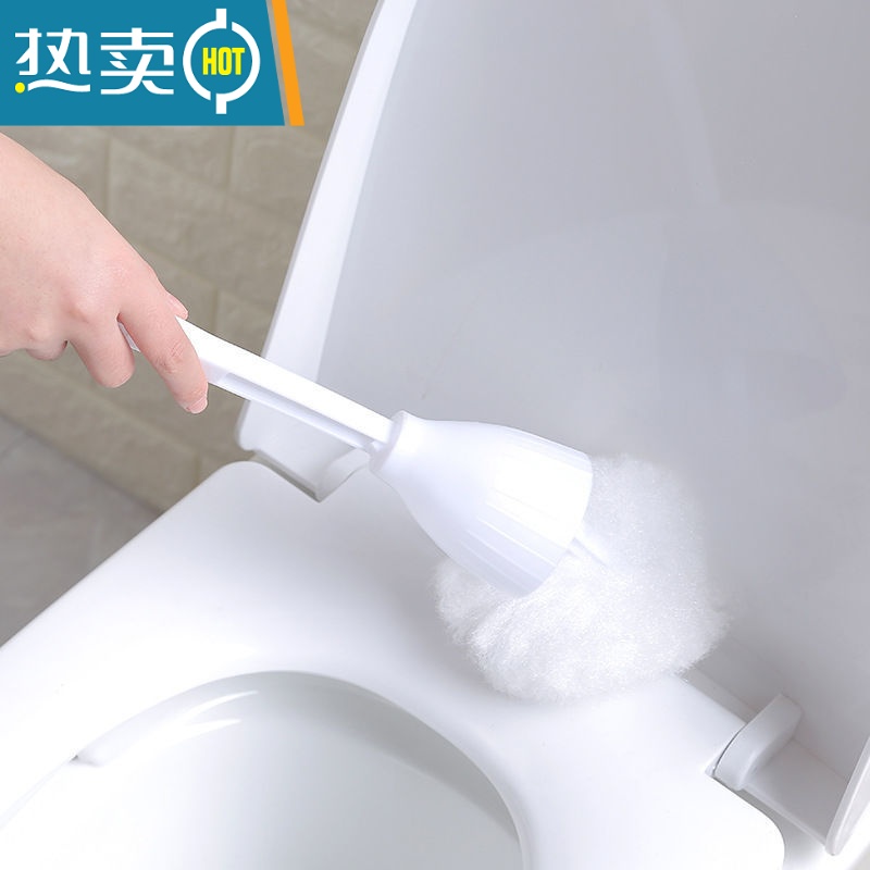 敬平软毛马桶浴缸刷无死角洗厕所刷子家居宾馆酒店专用家用挤水 4个马桶刷高清大图