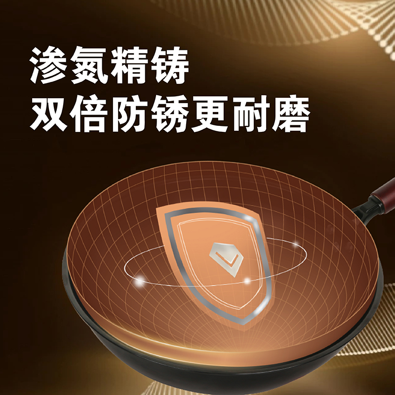 Pyrex名厨系列精铁32cm炒锅PX-JTDHG/HP高清大图