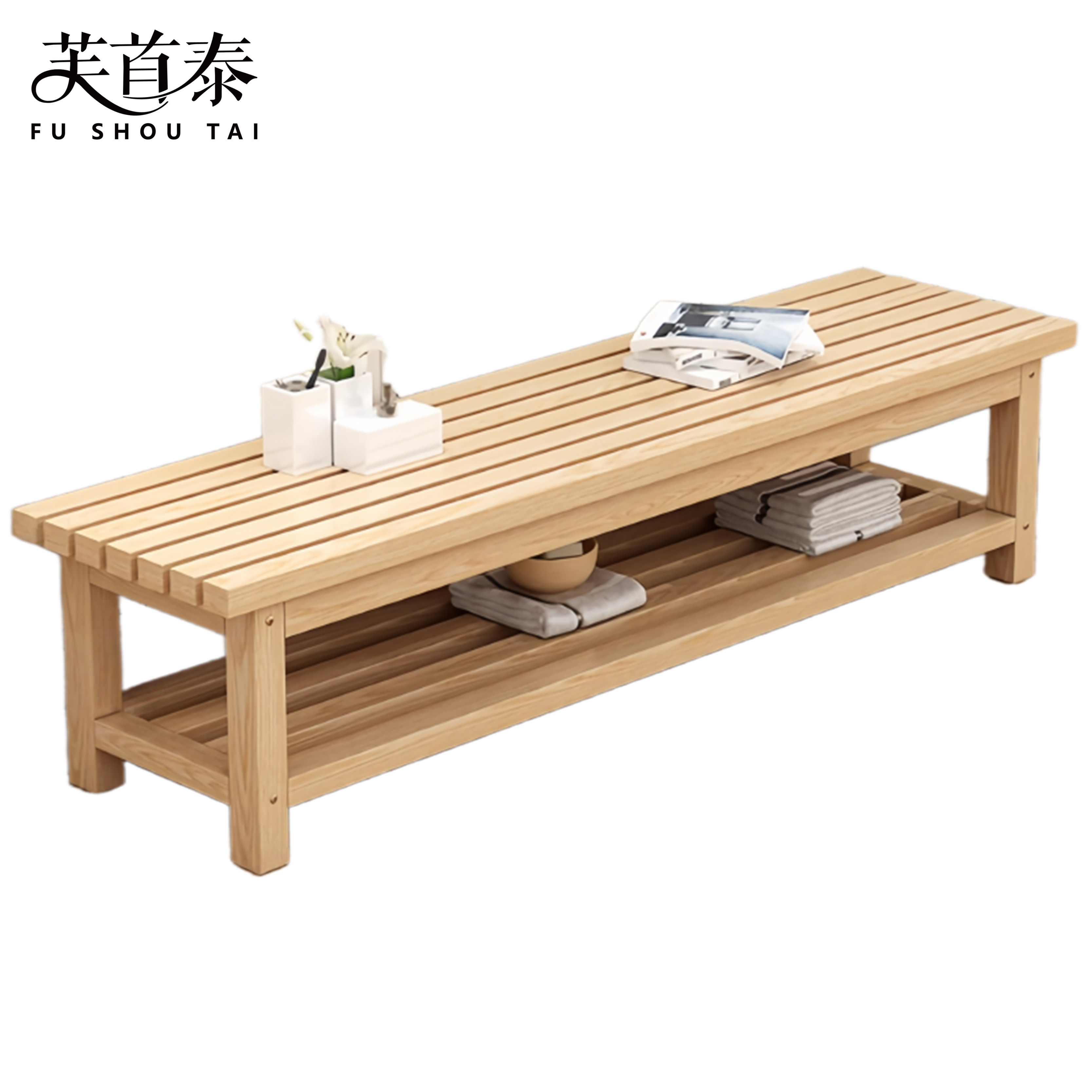 芙首泰双层休闲凳1000*400*400mm个高清大图