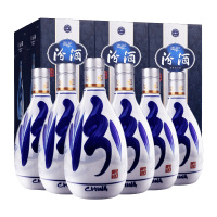 山西杏花村汾酒 青花20年清香型 高度白酒 53度 500ml*6瓶 整箱装