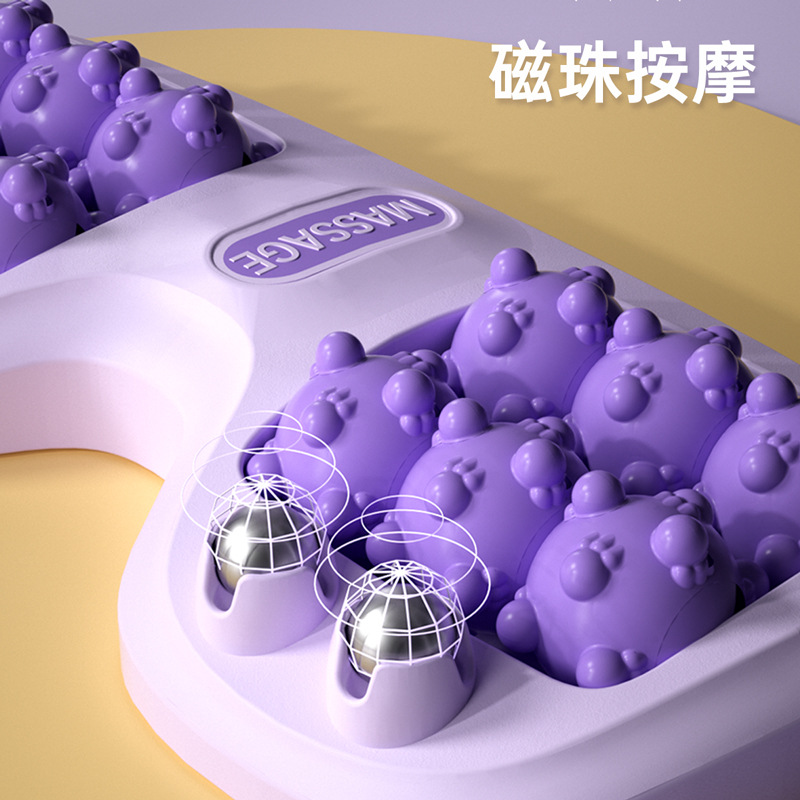 米奇喵猫爪足底按摩器脚部经络足疗养生磁滚轮筋膜放松脚跟 猫爪足底按摩器(颜色备注)高清大图