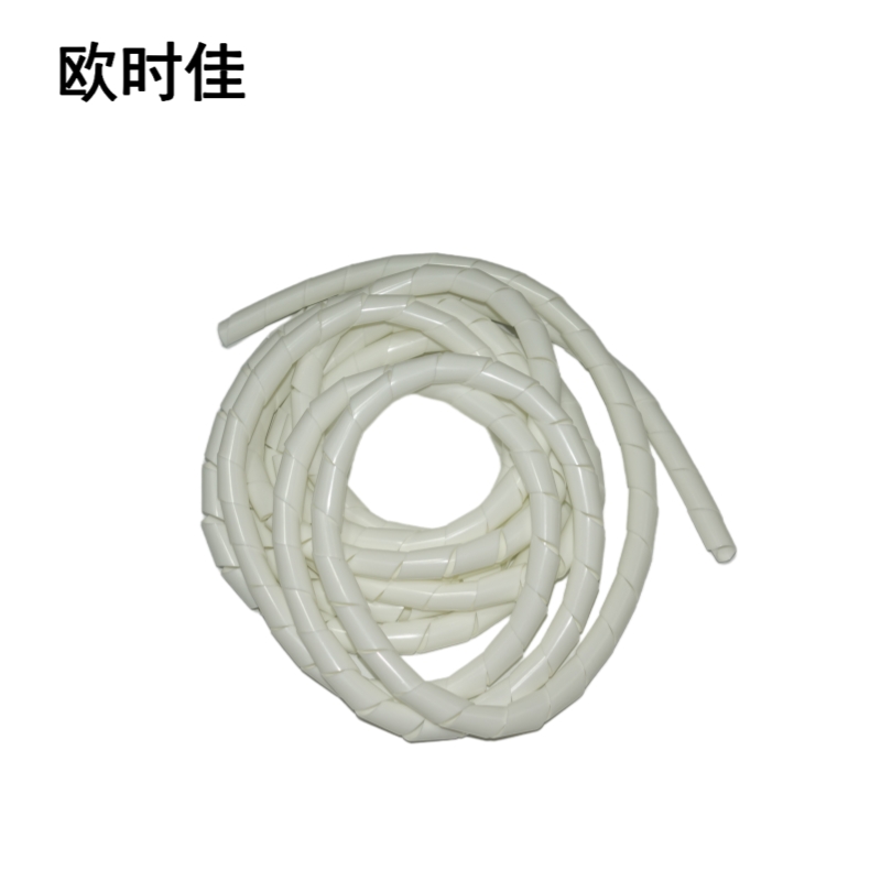 欧时佳阻燃缠绕管 乳白色 PE材质 公称外径16mm 千克高清大图