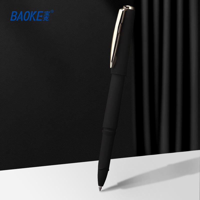 宝克(BAOKE)PC3868 0.5mm大容量子弹头中性笔 磨砂防滑笔杆 12支/盒 1盒