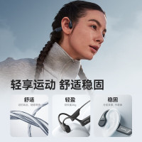 SANAG塞那 骨传导蓝牙耳机 无线运动跑步运动专用开放式颈挂耳不入耳 B22S户外防水高清降噪 尊享版-黑色