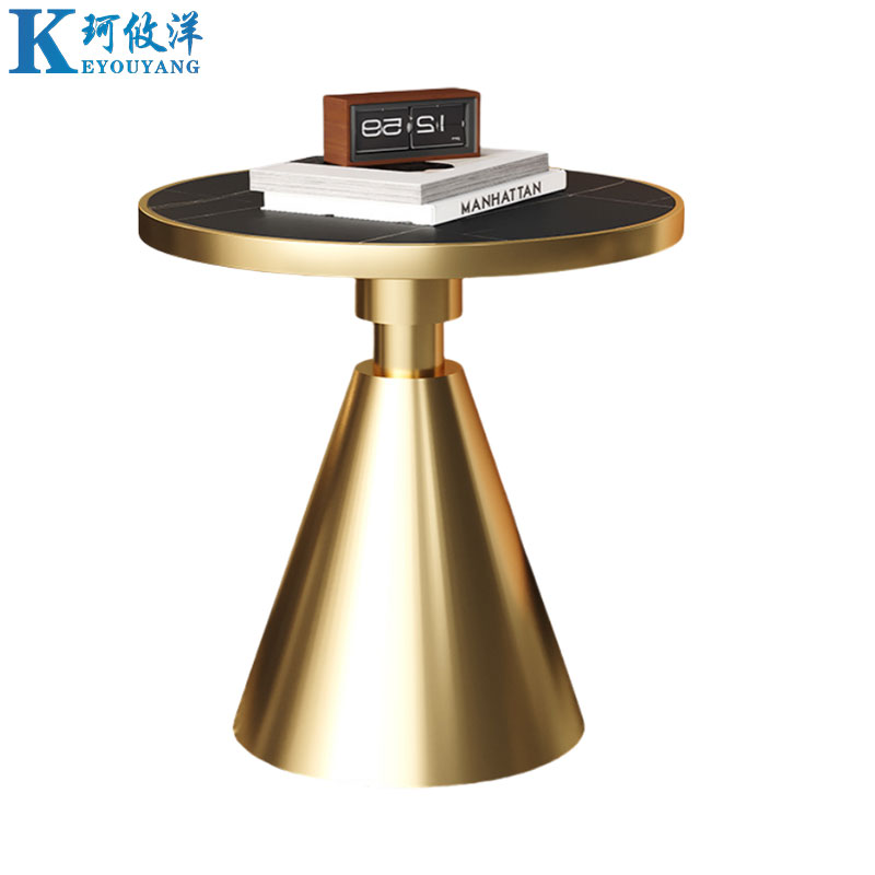 珂攸洋边几金色黑面600*600*600mm张高清大图