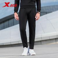 特步男运动长裤正品2018秋季新款修身都市针织休闲裤882329639278
