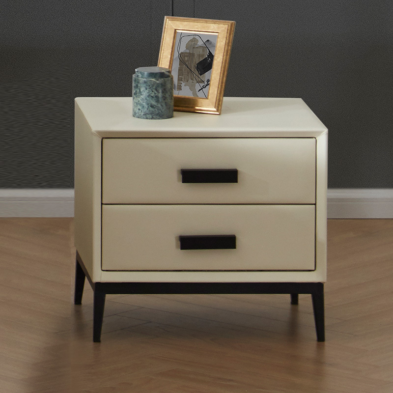 喜临门床头柜 轻奢极简双色可选 双屉床头柜子 bs床头柜