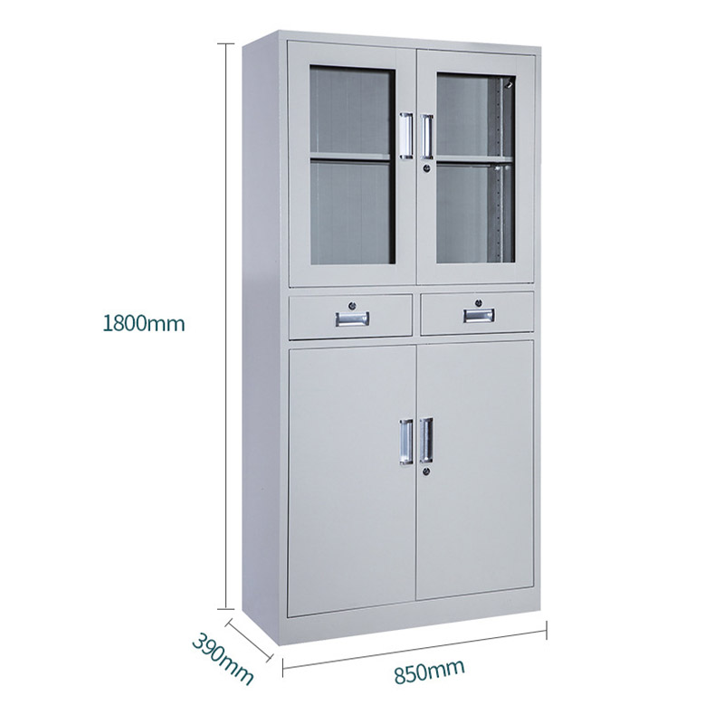 山利奥 中二斗文件柜 850* 390 *1800mm 1个高清大图