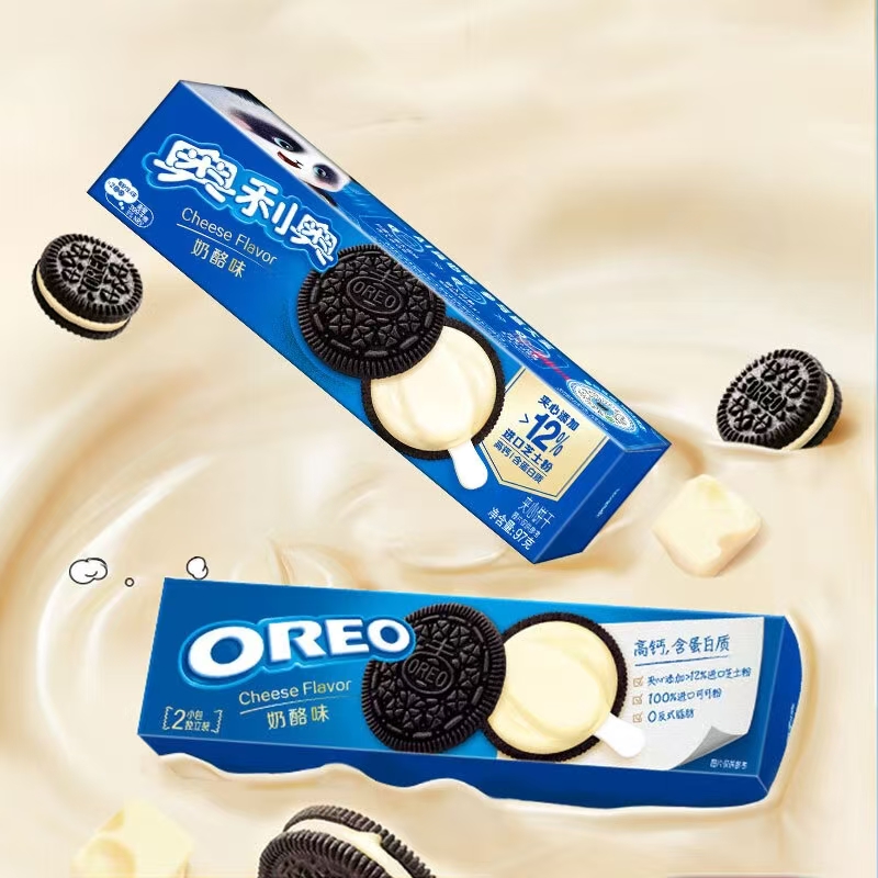 奥利奥奶酪味夹心饼干97g*3盒 休闲零食独立小包装下午茶早餐儿童高清大图
