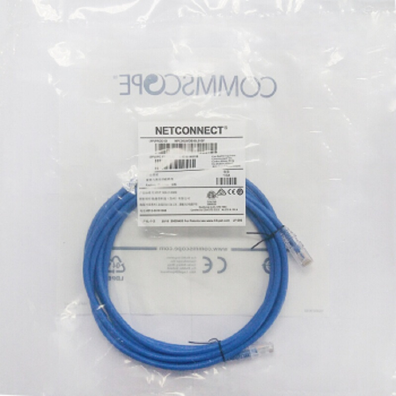 AMP NETCONNECT五类非屏蔽百兆网络跳线成品网线蓝色10英尺3米NPC06UVDB-BL010F