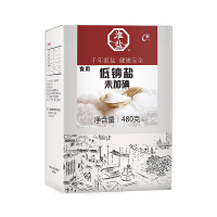 淮盐低钠盐食用盐岩盐480gx1盒无碘盐未加碘盐不含碘盐家用低钠盐