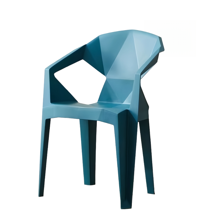 蕃蒂塑料凳孔雀蓝把高清大图