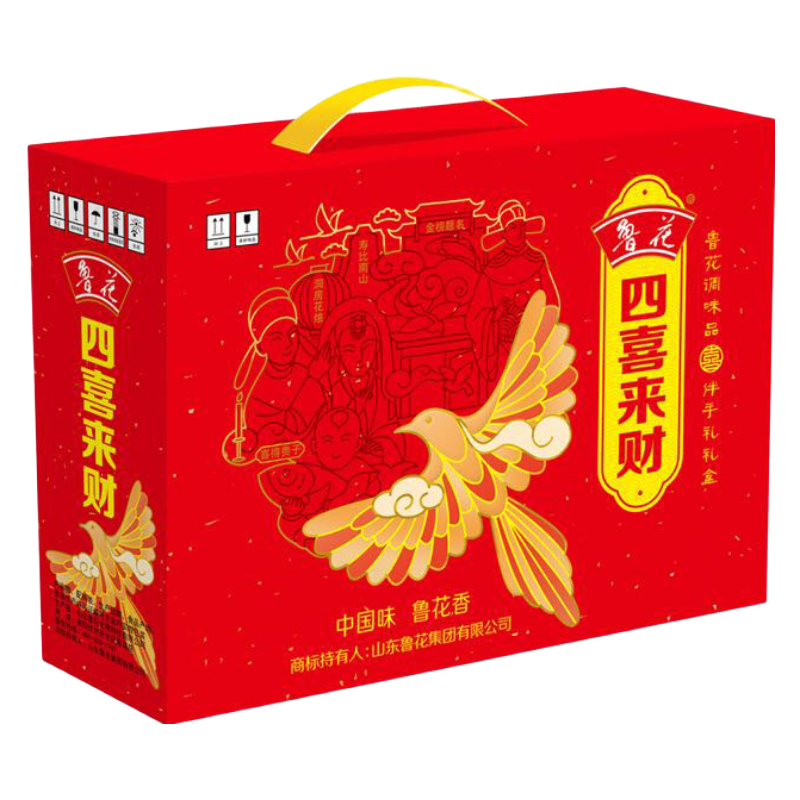 鲁花四喜来财调味品礼盒1500ml+518g厨房调料单位送礼福利团购优品高清大图