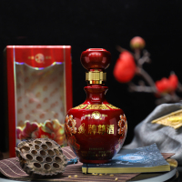西凤酒52度 凤牌尊酒礼盒装浓香型白酒 纯粮食高度白酒收藏送礼整箱500ml*6瓶