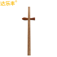 达乐丰 木质筷子 KZ012 10双装 进口鸡翅木 无漆无蜡筷子 实木筷子家用小礼盒原木筷 国产 一次性使用(否)