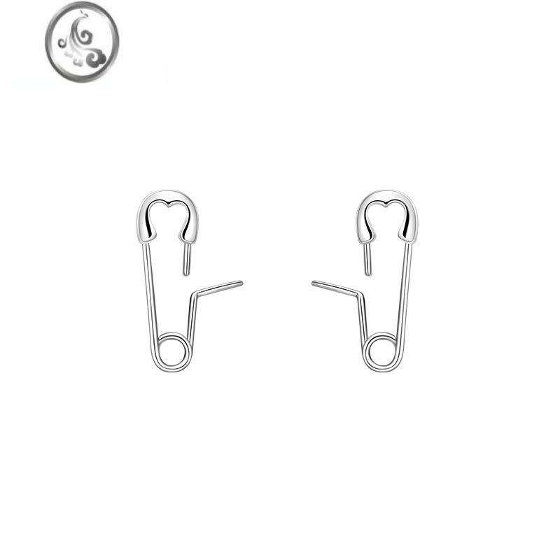 JiMi[]925银银别针耳钉小众耳环2022年新款潮轻奢男女夏季耳饰图片