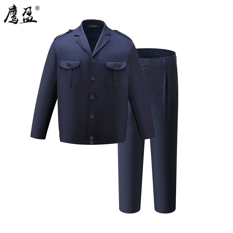 鹰盈 春秋夹克工作服 各码 一套图片