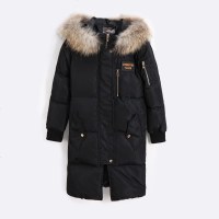 1.5折价194.9唐狮冬季新款加厚羽绒服女中长款宽松大毛领羽绒服女韩版面包服女