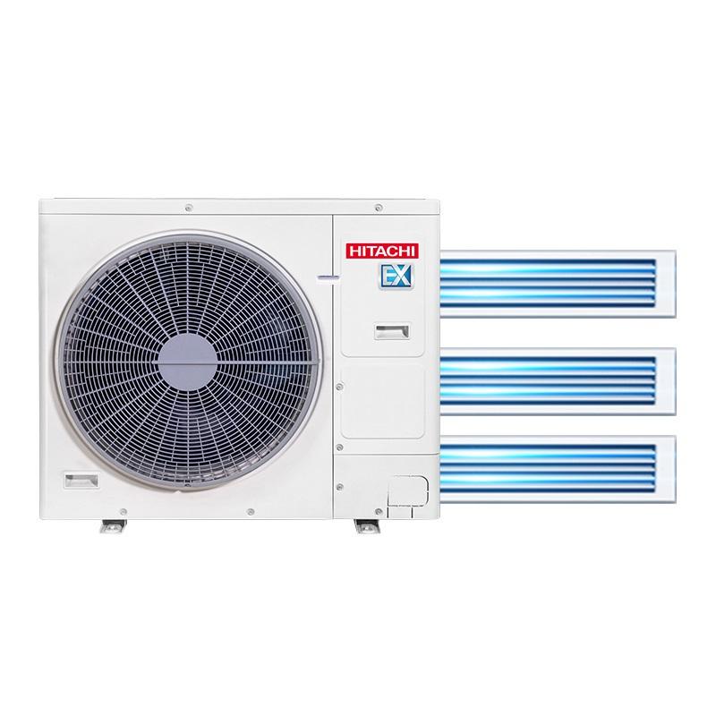 ex日立中央空调一拖三4匹变频家用多联机ras100m4nq含a级安装工艺