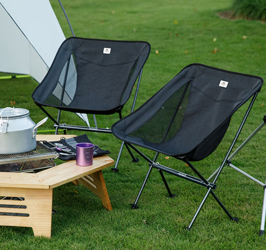 Naturehike挪客星月超轻全铝合金月亮椅户外便携折叠椅露营野营沙滩椅子野外 两椅一桌