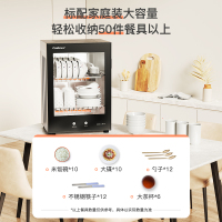 康宝(Canbo)消毒柜 家用 小型 消毒碗柜 高温立式桌面餐具茶杯子碗筷厨房消毒机 XDR53-ZM1D
