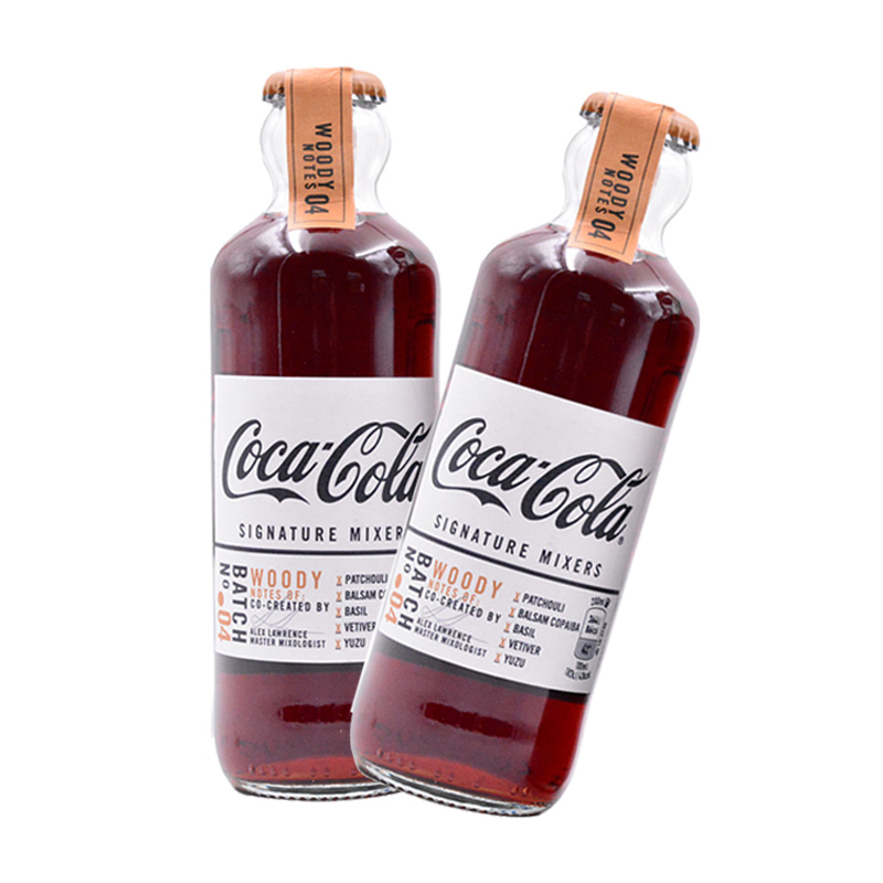 英国进口 复古版可口可乐 烟熏味 200ml*4瓶装 可直饮 可调酒 碳酸饮料