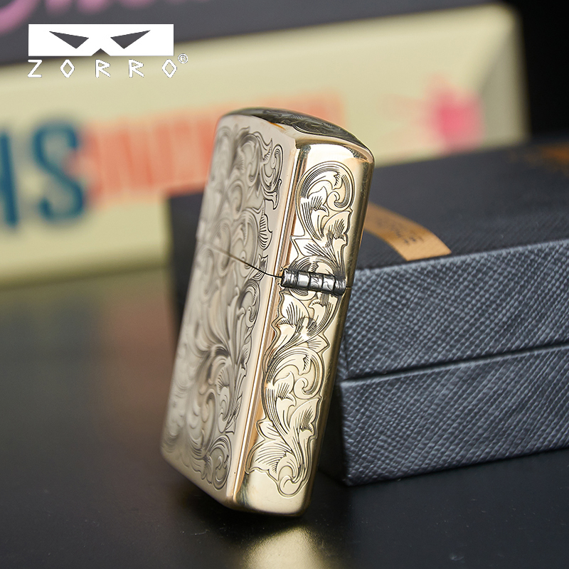 苏宁自营zorro二代唐草貔貅防风煤油升级版打火机国潮个性创意火机