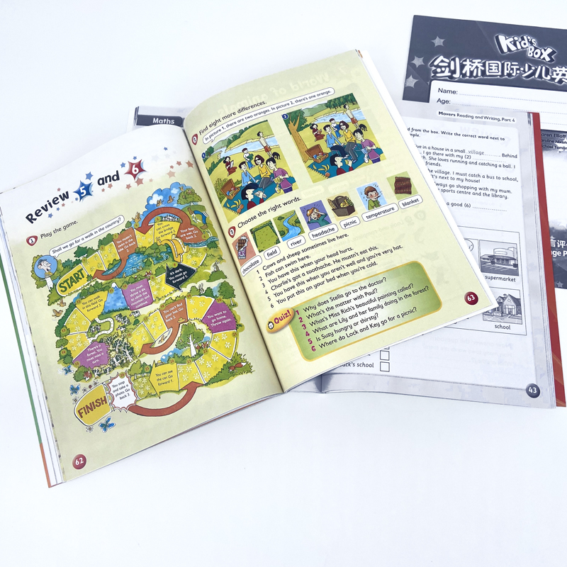 [正版]外研社Kid’s Box剑桥国际少儿英语(第二版)(学生包)(入门级)(点读)幼儿园大班学前班高清大图