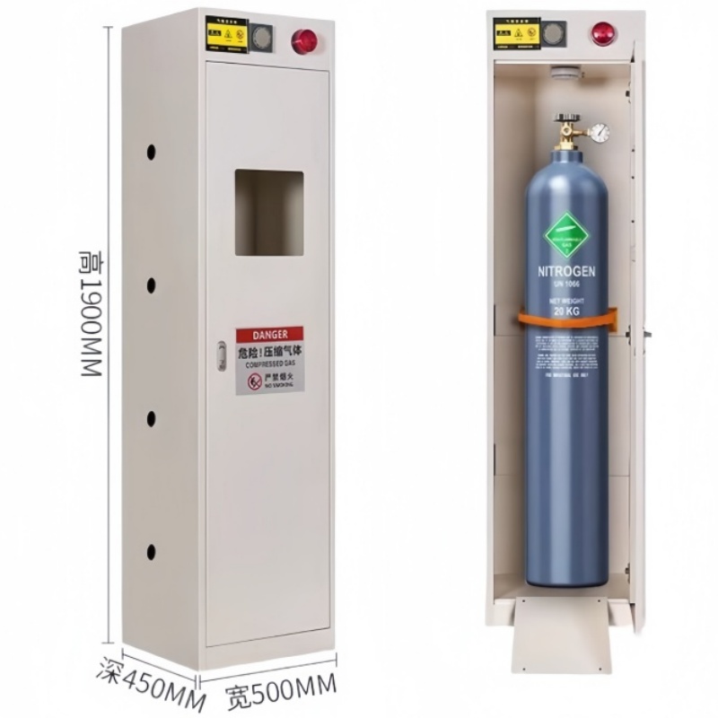 攸形气瓶柜带报警500*450*1900mm台高清大图