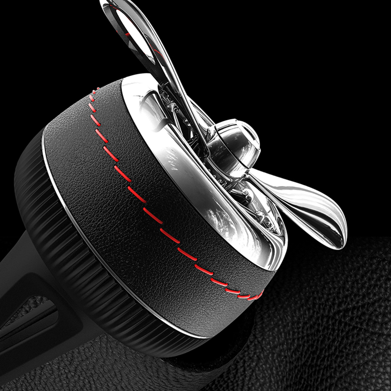 敬平空军二号车载香水汽车用出风口香薰一号车内香氛摆件装饰风扇皮质