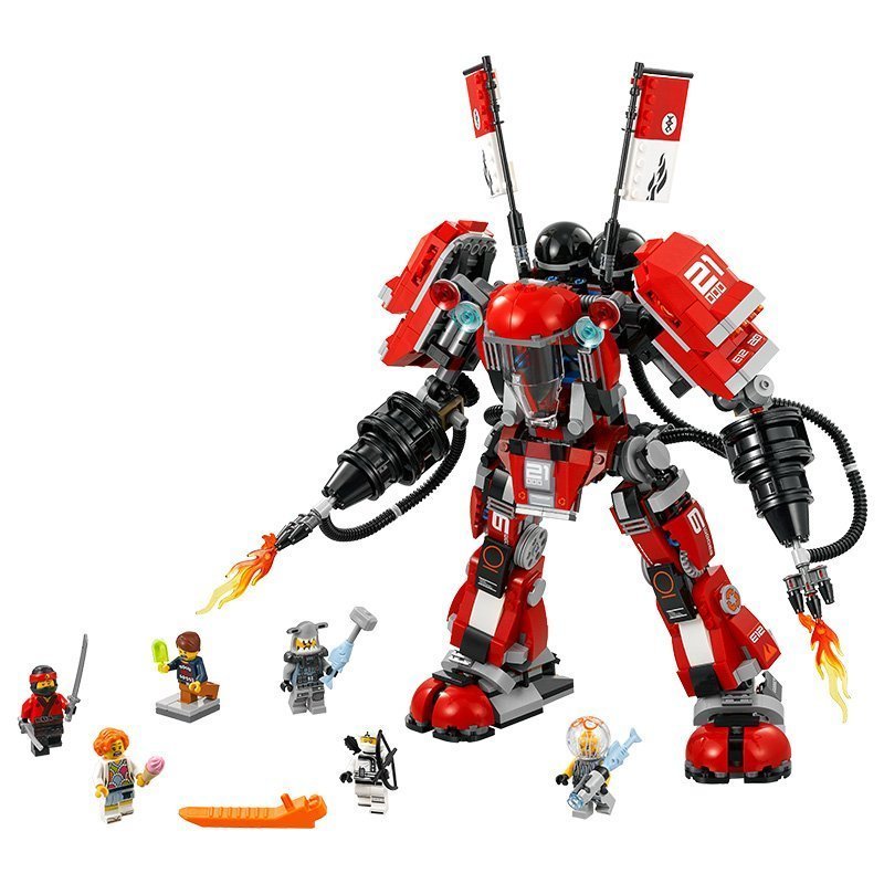 乐高(LEGO)忍者大电影系列 儿童拼插积木塑料玩具 (火忍者的超級爆炎机甲70615) 9-14岁 200块以上