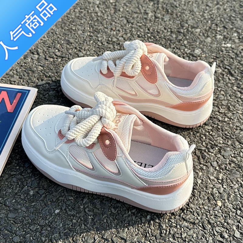 SUNTEK2023新款小白鞋女配裙子夏季小众原创帆布鞋子百搭休闲板U高清大图