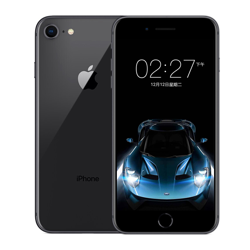 [未激活全套标配]Apple/苹果 iphone8 苹果8 64GB 深灰色 完美解锁 美版全新有锁 智能手机