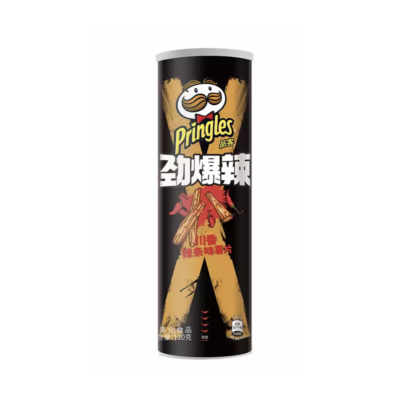 品客薯片川香辣条味110g*5罐