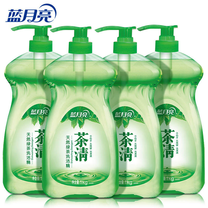 茶清天然绿茶洗洁精1KG 家用厨房大桶洗碗蔬菜水果洗涤剂