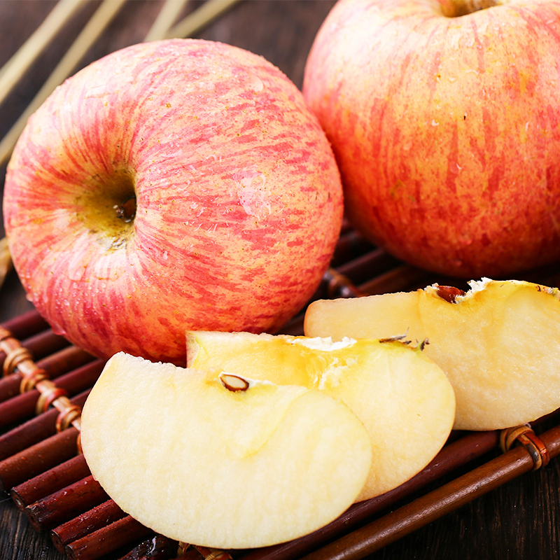 烟台红富士苹果带箱5斤装一级果烟台苹果新鲜水果苏宁苹果水果生鲜
