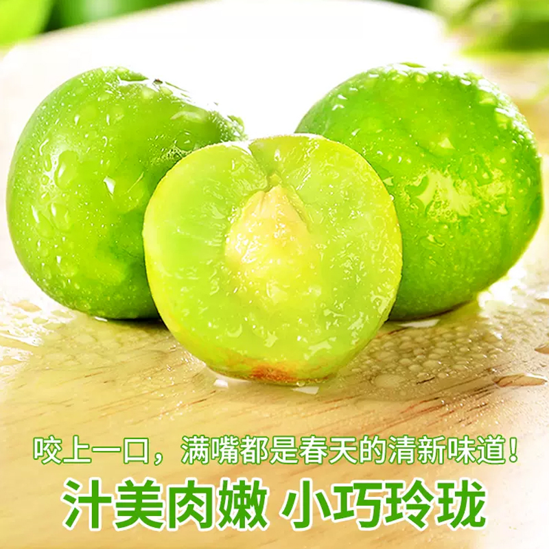 【西沛生鲜】新鲜青脆李 净重2.5斤高清大图