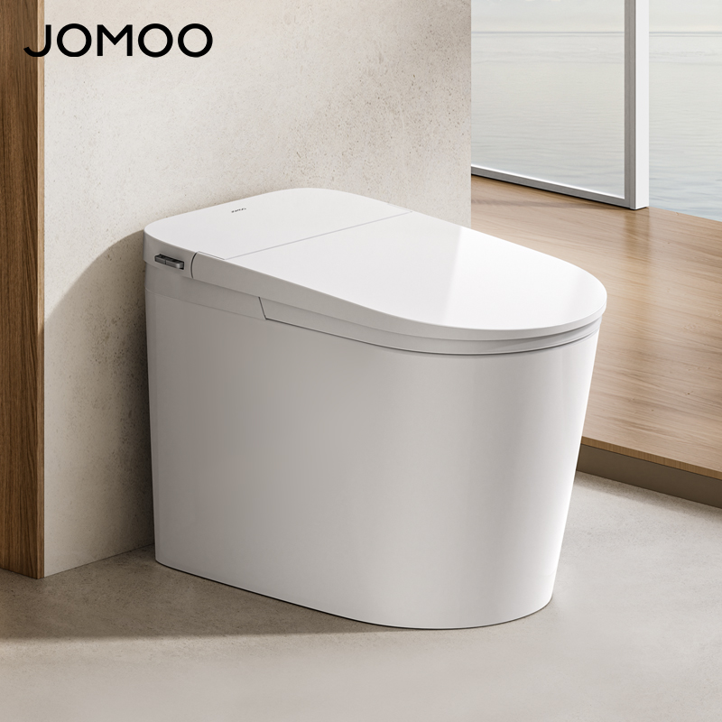 九牧(JOMOO)轻智能马桶一体机全自动冲水恒温座圈抗菌虹吸式一级水效坐便器SQ6451 白色 坑距305MM