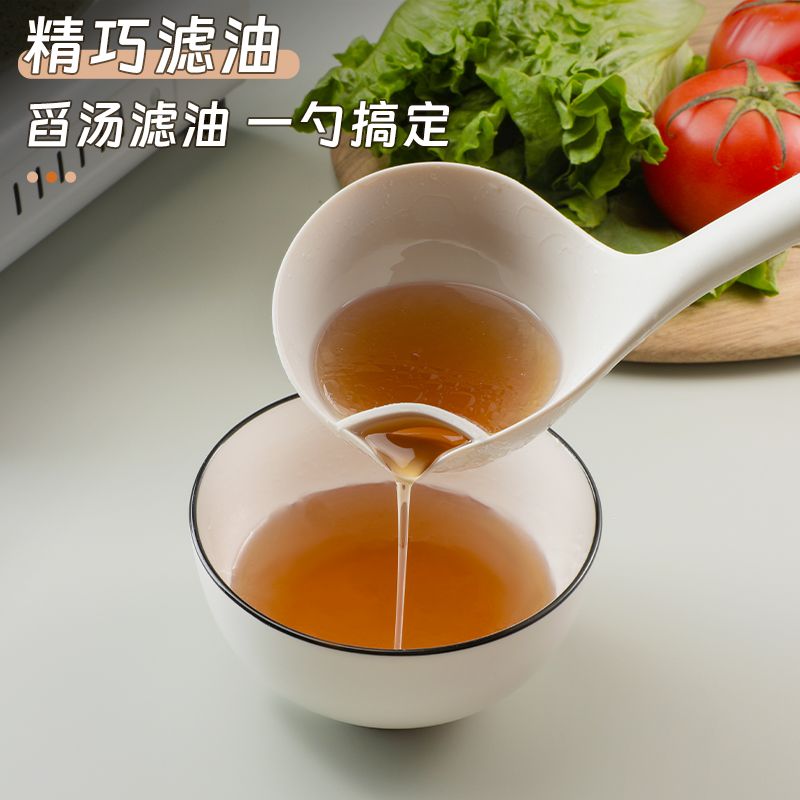 食品级硅胶汤勺盛汤勺去油勺炒菜铲厨房耐高温长柄锅铲勺全套8138高清大图