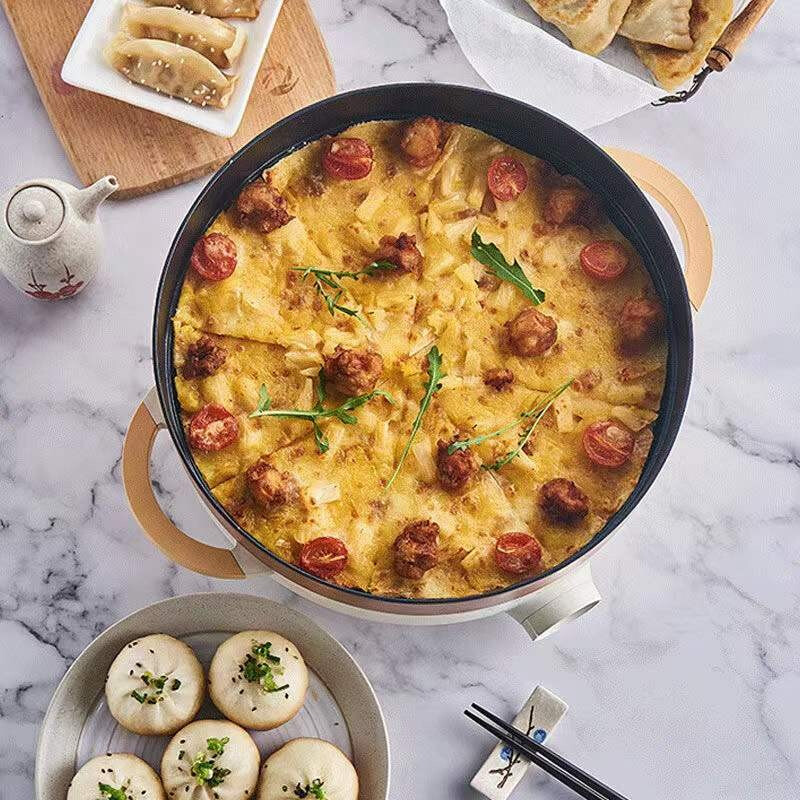 苏泊尔 电火锅多功能家用电蒸锅电煮锅电饼铛电炒锅不粘多用途锅蒸煮一体锅JD30D07高清大图