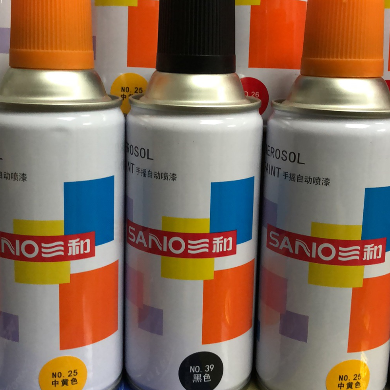 三和自喷漆 自动手摇喷漆喷漆广告喷漆金属防锈漆墙面家具 红色整箱(12瓶)