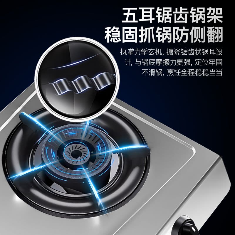 欢呼好太太双头燃气灶老式煤气灶台式双灶非嵌入式大火力猛火灶灶具台面式小型灶台煤气炉台上式液化气JZT-P202图片