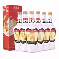 融汇老酒 安酒 55度 复古版 龙盒安酒 浓香型 2018年 500mlx6瓶 非原箱