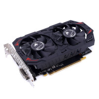 七彩虹Colorful)灵动鲨GTX1050Ti 4G显存GDDR5 双风扇DVI+HDMI+DP 家用办公 电竞游戏显卡 N卡 80mm大风量风扇