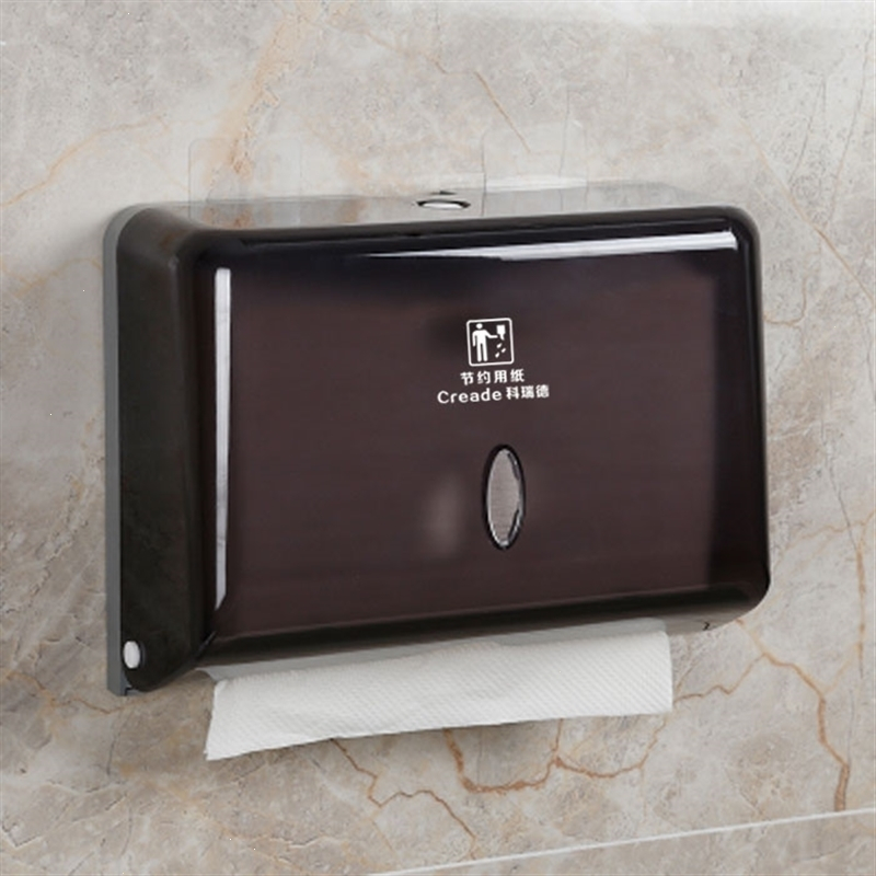 卫生间干手纸盒壁挂式免打孔纸巾盒酒店洗手间擦手纸盒