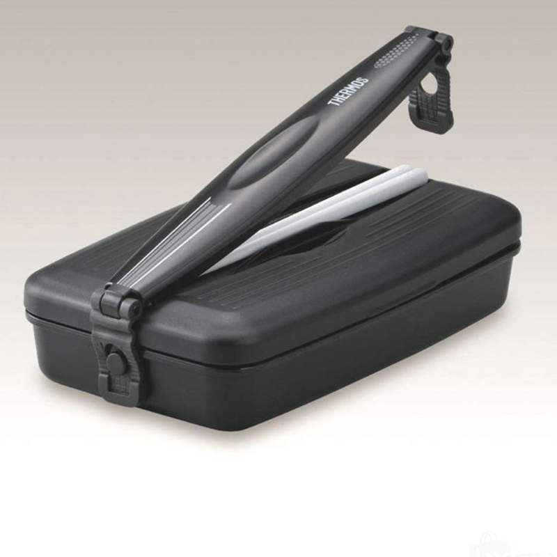 膳魔師(THERMOS)DJB-802便当盒保鲜饭盒单层分隔式食品级塑料饭盒可微波炉加热800ml