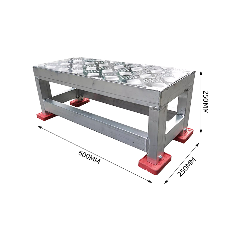 臻远ZY-T79 铝合金踏台移动平台楼梯工业踏步梯台阶 1步高250 载重300kg高清大图